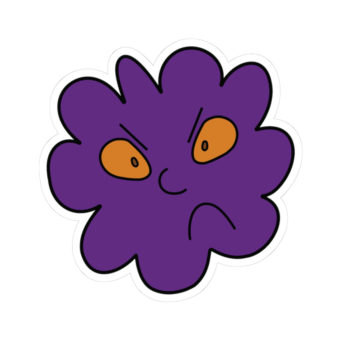 Grumpy Cloud Sticker
